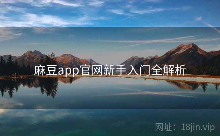 麻豆app官网新手入门全解析