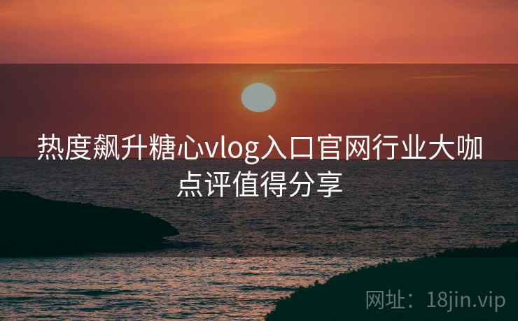 热度飙升糖心vlog入口官网行业大咖点评值得分享