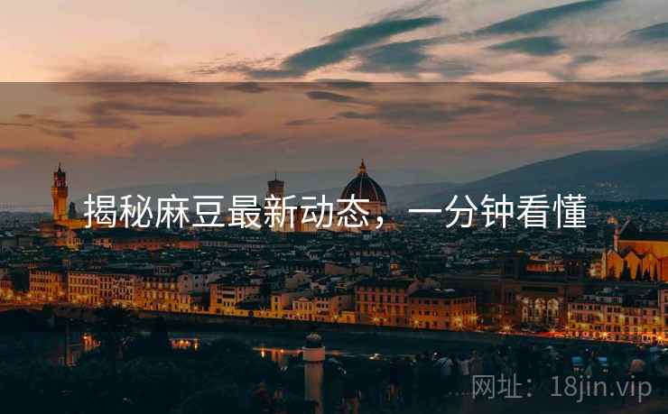 揭秘麻豆最新动态，一分钟看懂