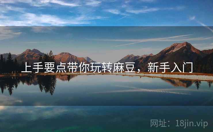 上手要点带你玩转麻豆，新手入门